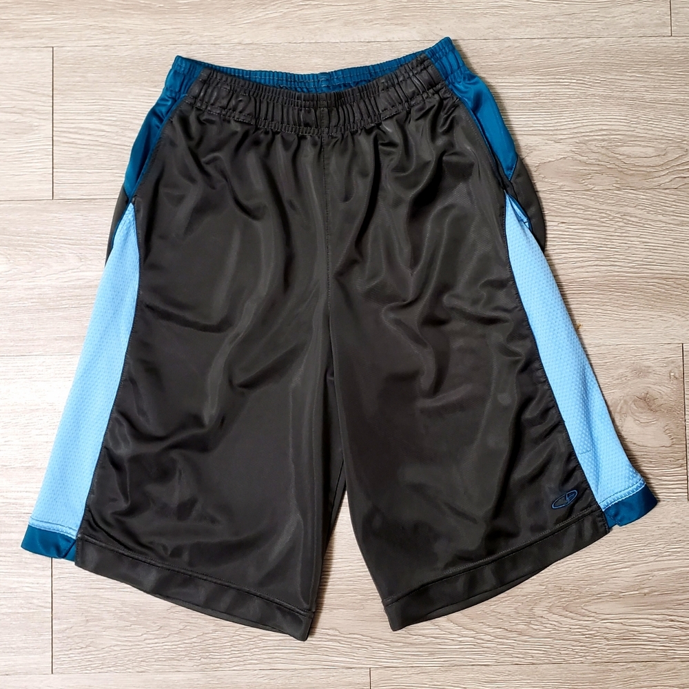 C9 Champion grey blue athletic basketball shorts w/ pockets size Large 12/14